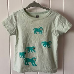 Tea Collection Tee with Monkey graphics 2T
